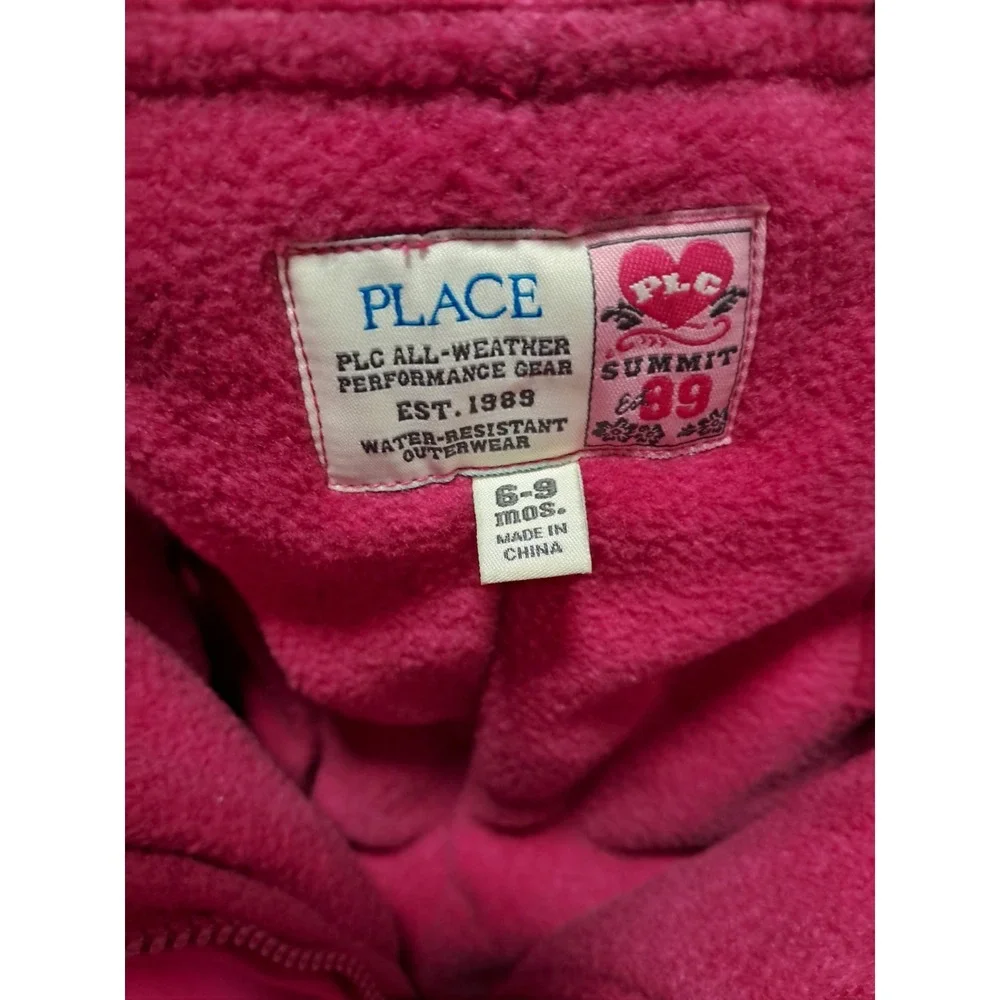 The Children's Place PLC All-Weather Performance Gear Snow Suit / Bibs Pink 6-9M